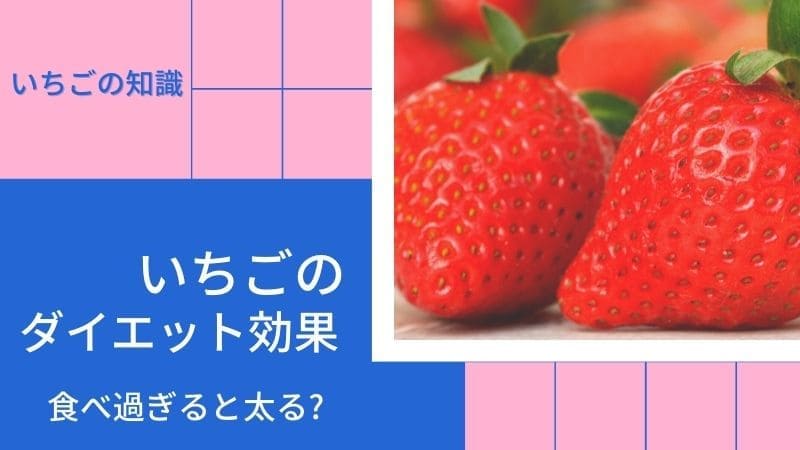 いちごのダイエット効果は?食べ過ぎると太る?糖質やカロリーはどれくらい?